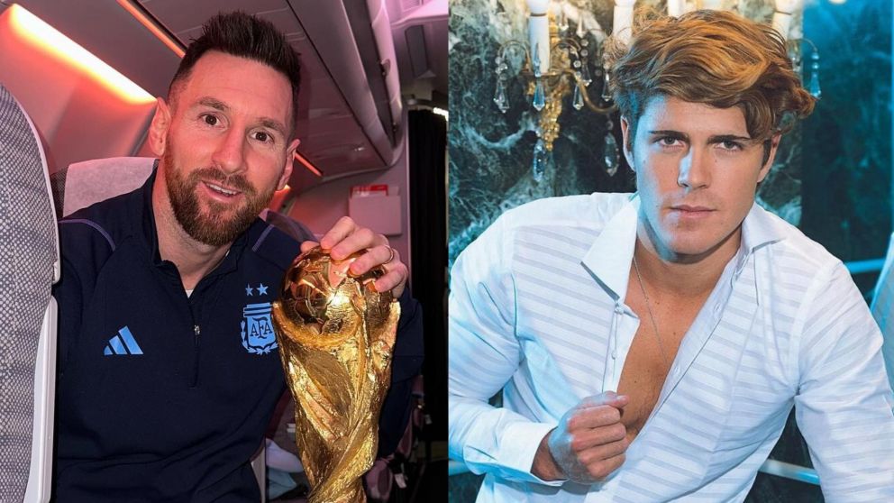 Leo Messi y Marcos Ginocchio.