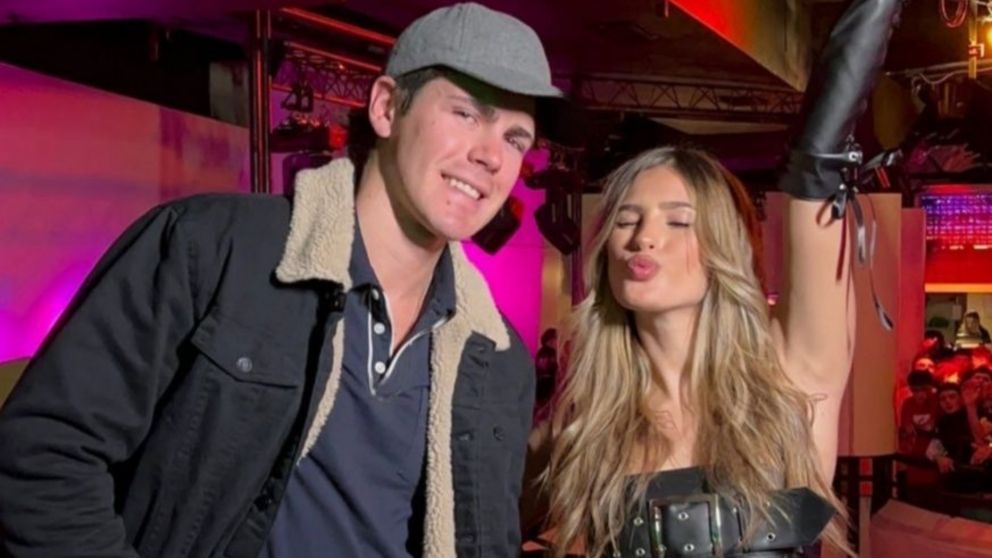 Marcos Ginocchio y Julieta Poggio muy cerca en Bariloche.