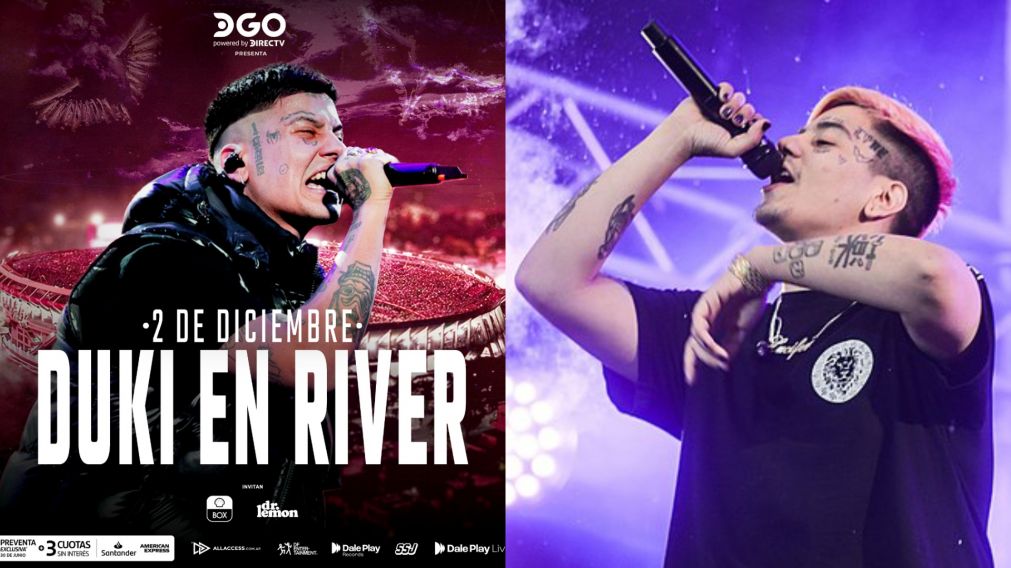 Duki anunció su primer show en River Plate.