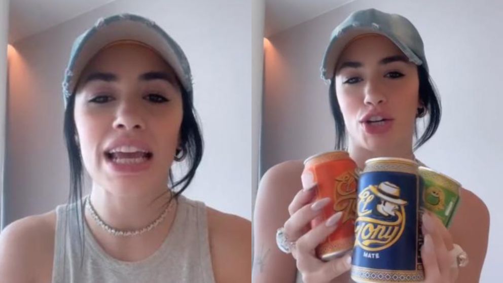 Lali Espósito probó una gaseosa suiza sabor mate y su reacción fue viral.