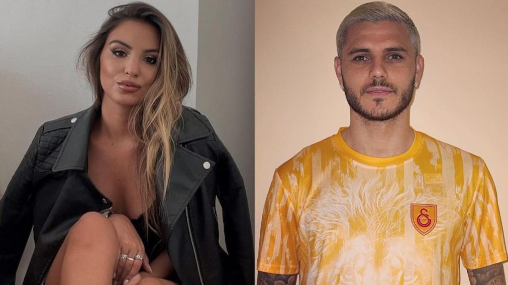 Cande Lecce y Mauro Icardi.