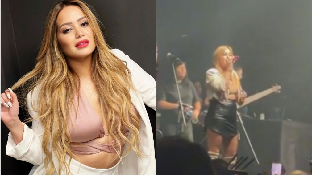Karina La Princesita estall� de furia en su �ltimo show.