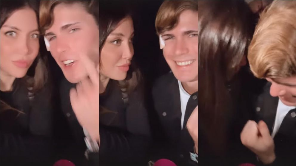 Wanda Nara y Marcos Ginocchio, juntos en la Bresh.