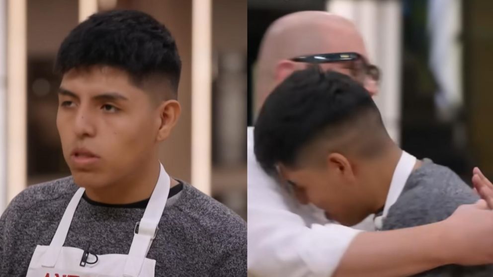 La emoción de Antonio en "MasterChef".