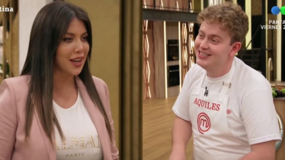 Aquiles de "Masterchef" recibió la ayuda de Wanda Nara, pero fue más un castigo