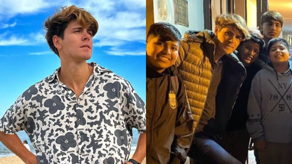 Marcos de Gran Hermano visit� un hogar de ni�os.