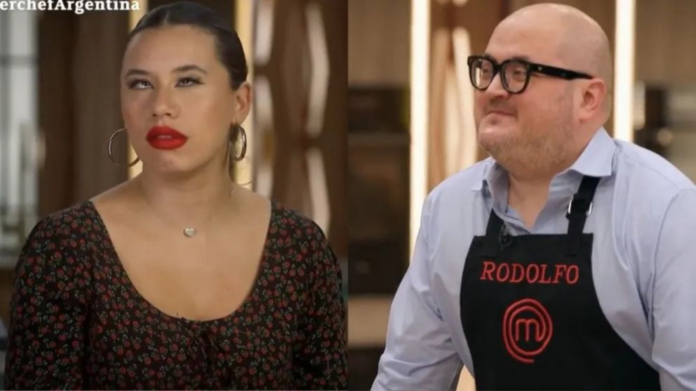 Rodolfo y Candelaria de "Masterchef" tuvieron un fuerte cruce: "Tengo sangre en..."