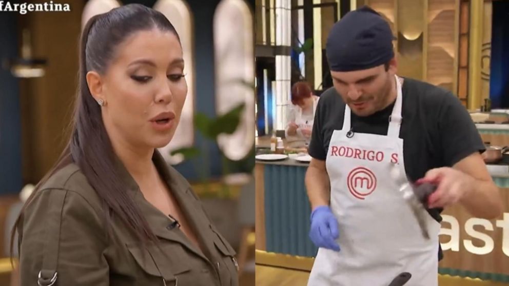 Wanda Nara y Rodrigo Salcedo de "MasterChef".