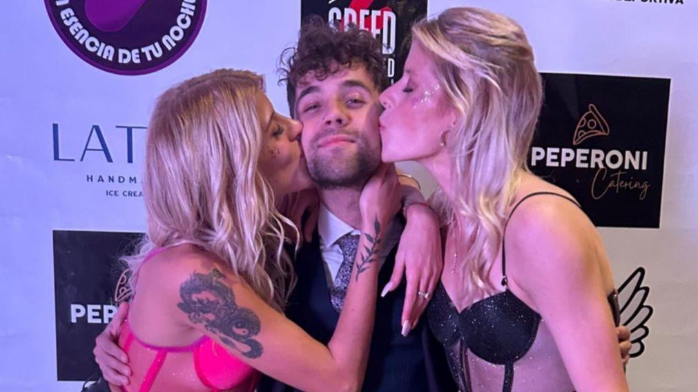 Agustín de "Gran Hermano", muy cariñoso con Camila y Florencia Latanzzio.