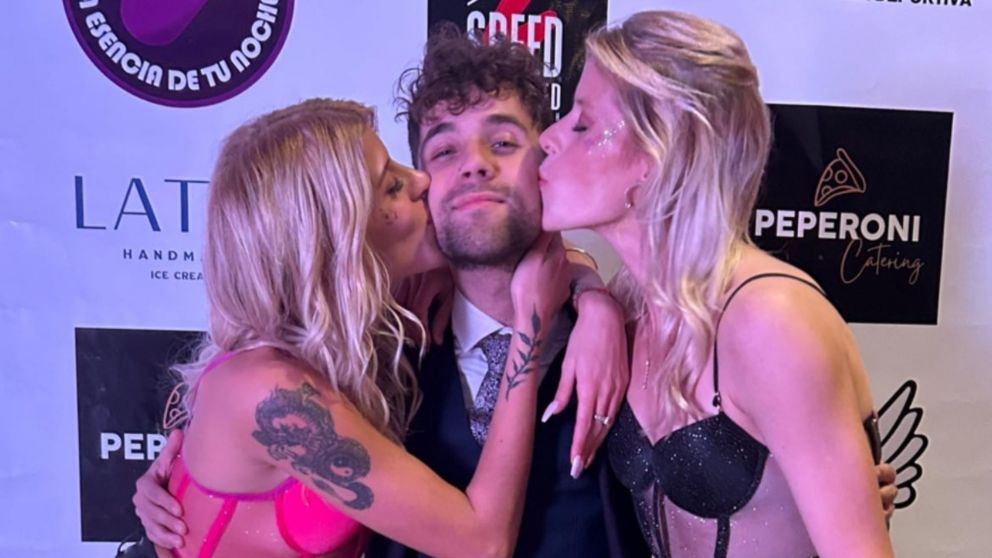 Agustín de "Gran Hermano", muy cariñoso con Camila y Florencia Latanzzio.