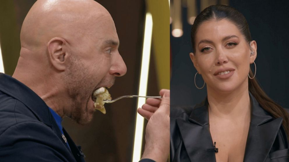 La reacción de Wanda Nara en "MasterChef" ante el regaño que le hicieron los chefs.