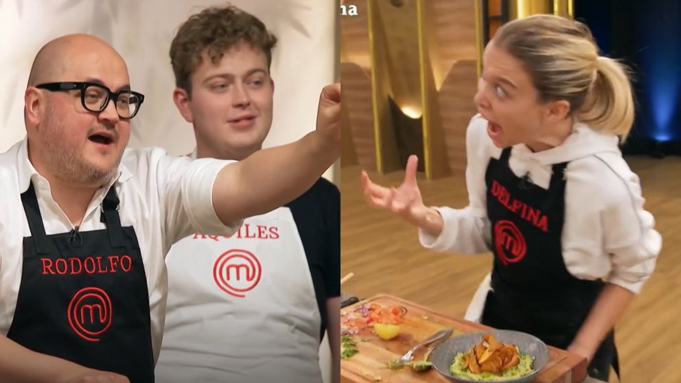 Delfina se sacó con Rodolfo en la gala de eliminación de "MasterChef".
