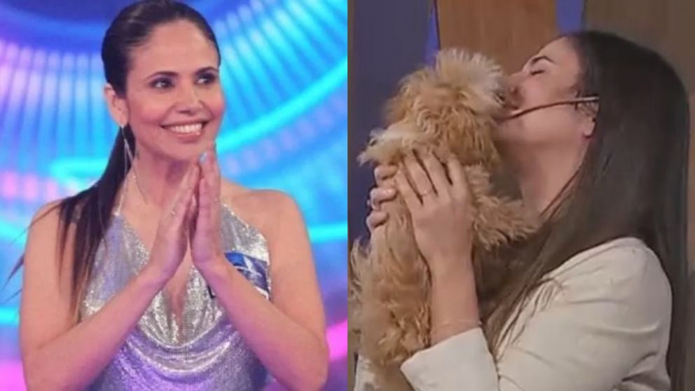 Romina de "Gran Hermano 2022" se reencontró con Caramelo en vivo.