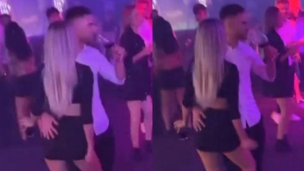 Alexis Mac Allister con su nueva novia.