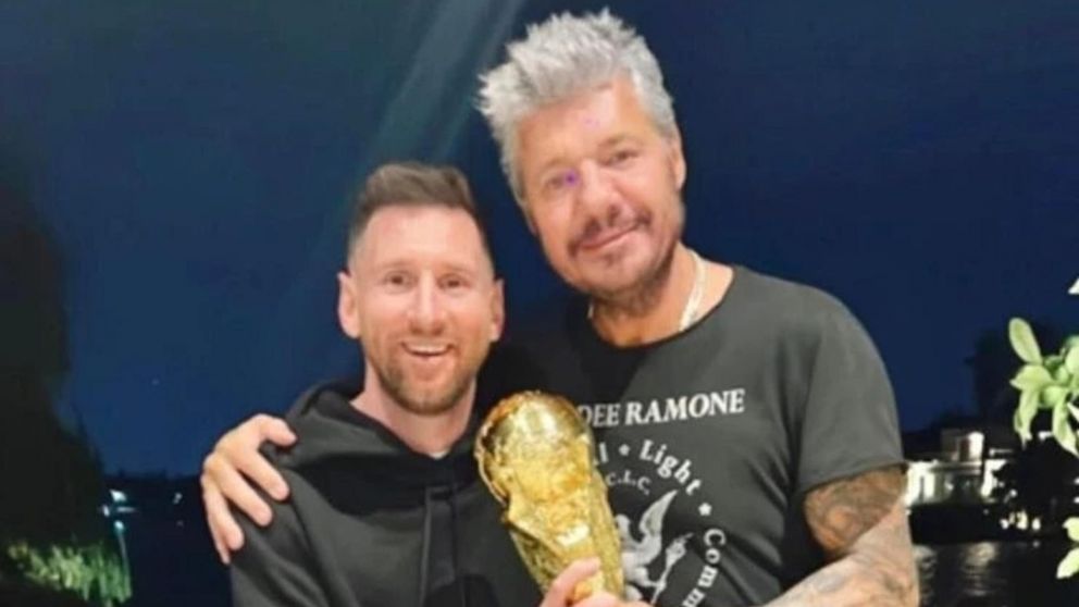 Marcelo Tinelli recibió a Lionel Messi en su mansión de Nordelta.