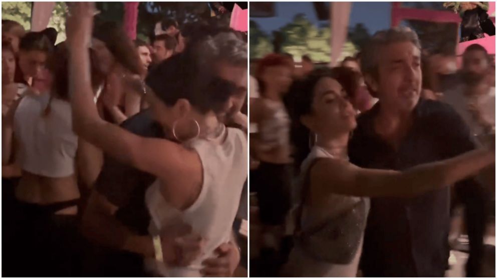 Ricardo Darín y Lali Espósito en el cumple de Fito Páez (Instagram).