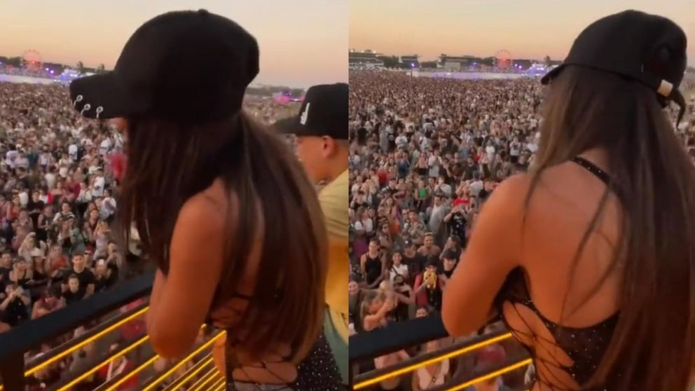 Daniela de "Gran Hermano" fue al Lollapalooza.