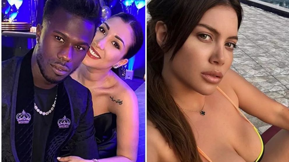 Keita Baldé, Simona Gualtieri y Wanda Nara