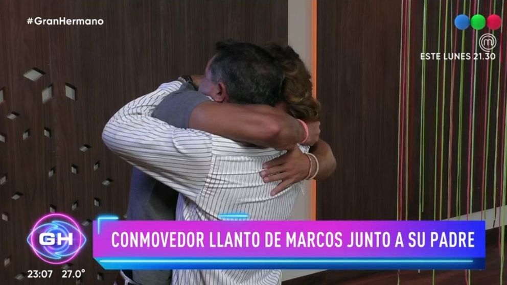 Marcos de "Gran Hermano" se reencontró con José, su papá (Captura de pantalla).