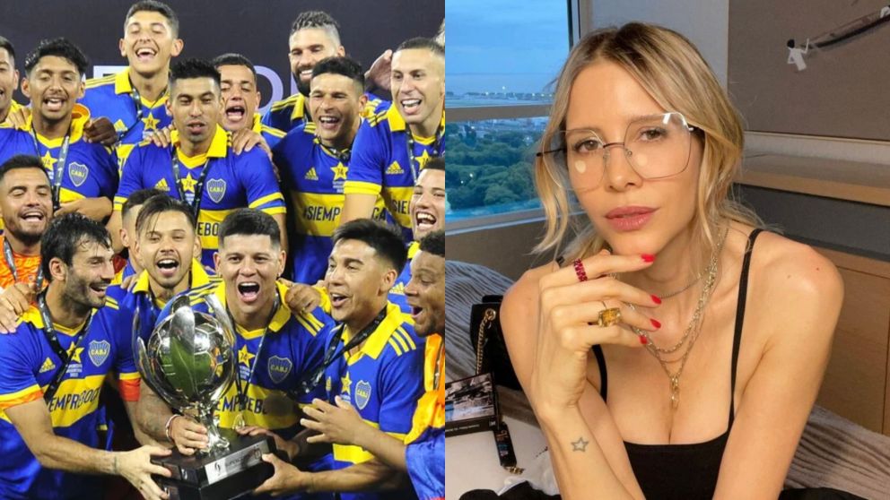 Guillermina Valdés fue vista con una figura de Boca.