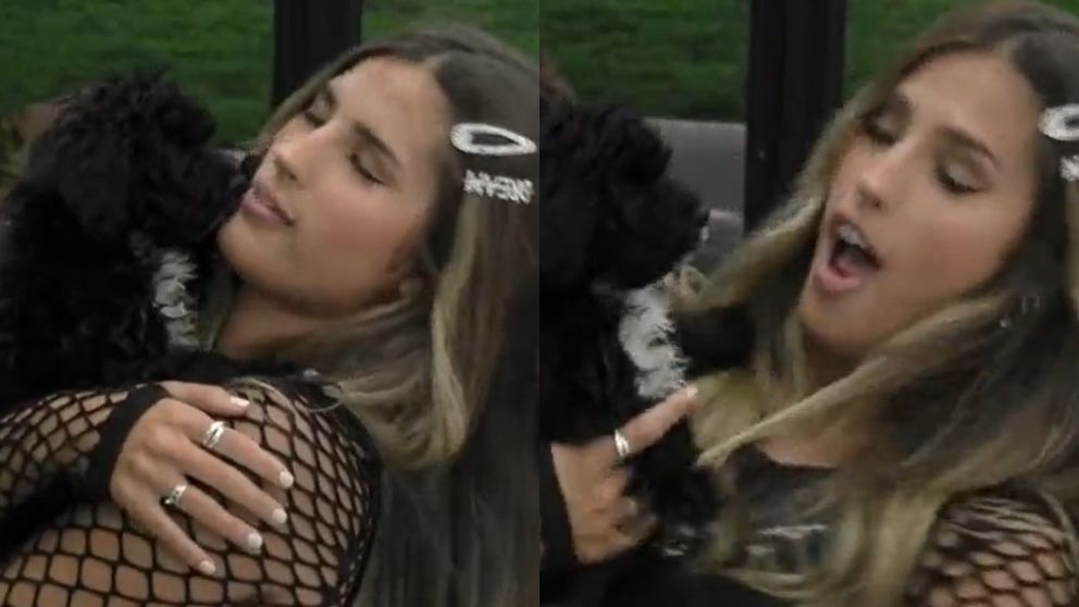 Julieta de "Gran Hermano 2022" fue mordida por uno de los cachorritos.
