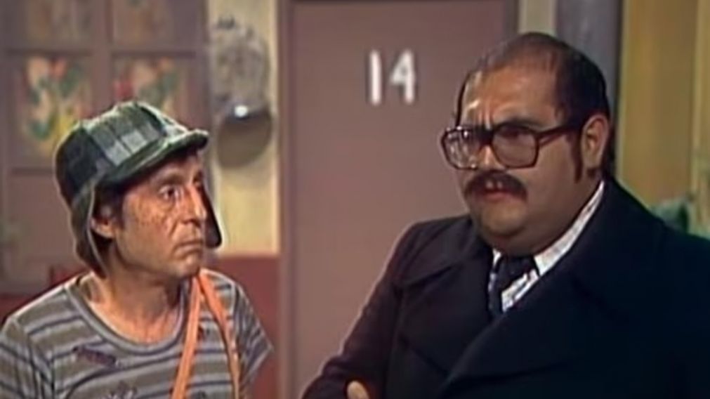 El se�or barriga junto a el Chavo del 8