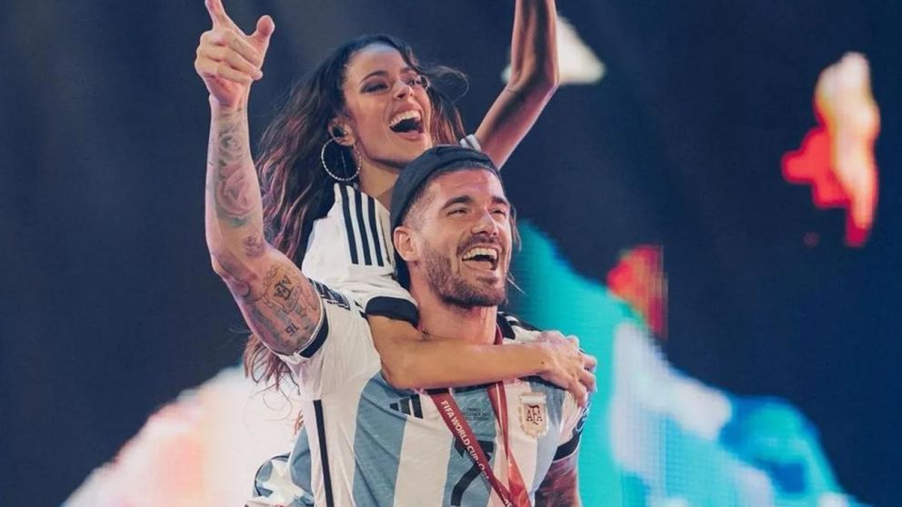 Rodrigo de Paul y unas tiernas palabras hacia Tini Stoessel.