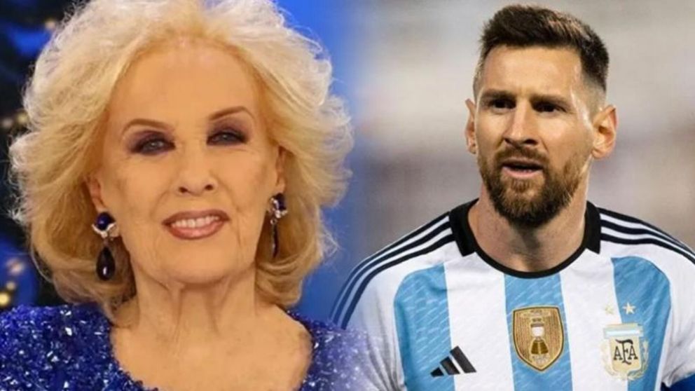 Mirtha Legrand recibió la camiseta de Messi