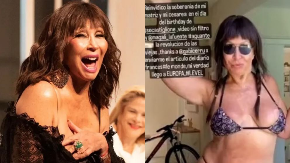 El sorpresivo posteo de Moria Casán en bikini.