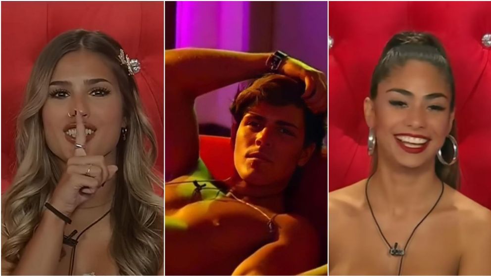 Marcos con Julieta y Daniela de "Gran Hermano".