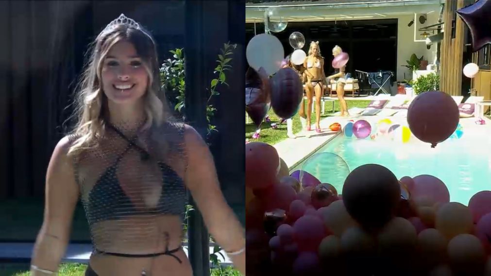 La reacci�n de Julieta de "Gran Hermano" por la "pool party".