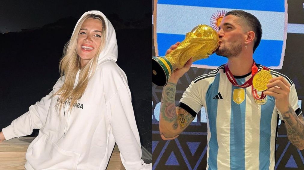 Camila Homs y Rodrigo de Paul, en tregua.