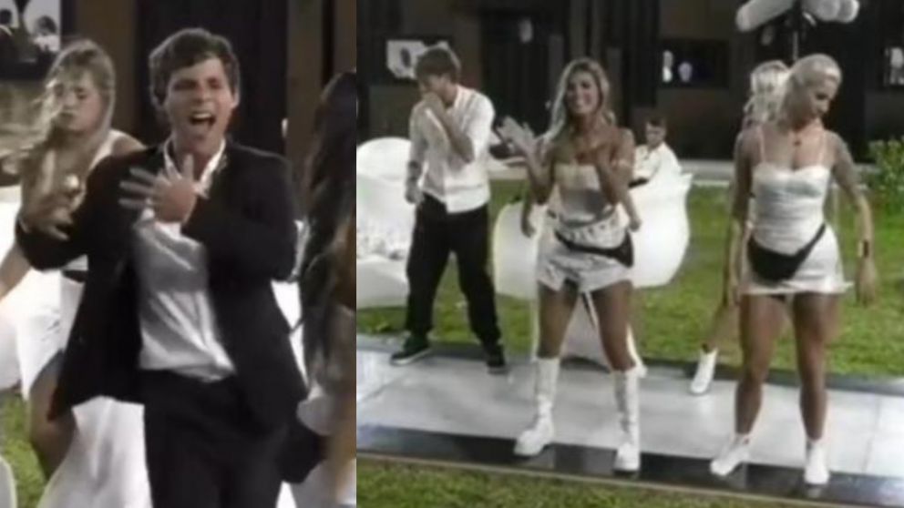 Los participantes de "Gran Hermano 2022" bailaron en Año Nuevo y Agustín se robó todas las miradas.