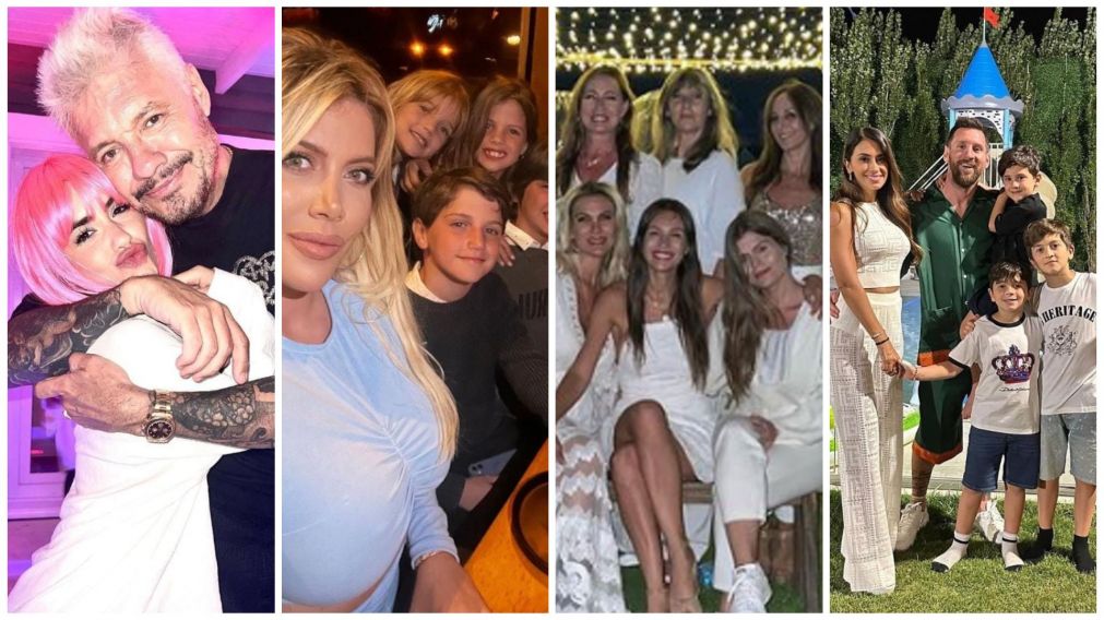 Los famosos mostraron toda su intimidad en la fiesta de Año Nuevo (Instagram).