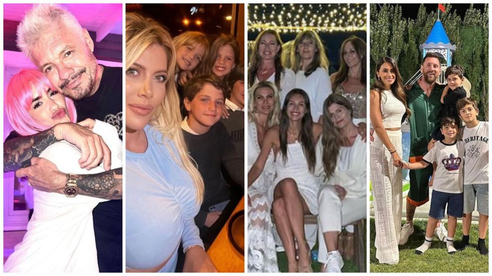 Los famosos mostraron toda su intimidad en la fiesta de Año Nuevo (Instagram).