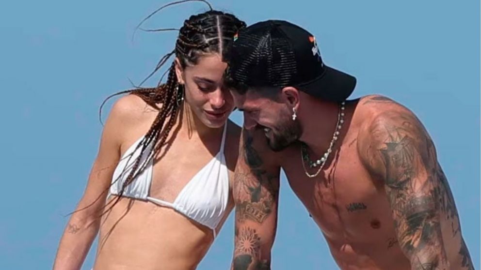 Tini y De Paul aprovechan cada descanso del equipo para verse