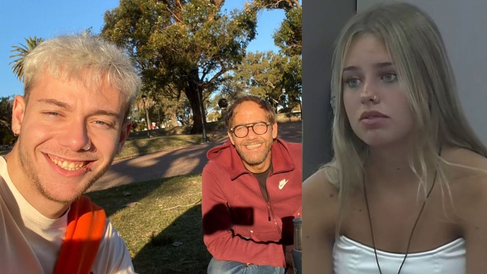 EL PARTICIPANTE DEL REALITY Y SU PAP�, RODOLFO, SON MUY UNIDOS.