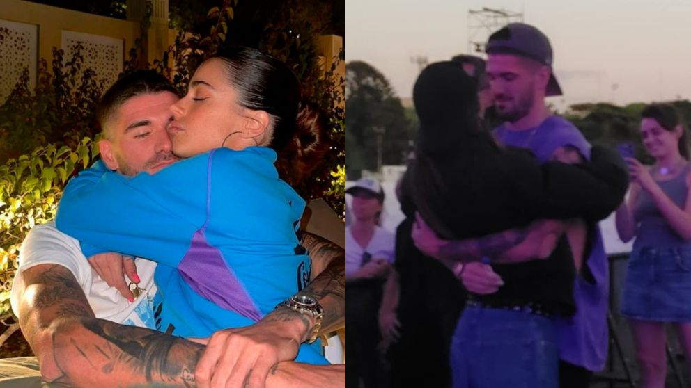 Tini Stoessel festejó con Rodrigo de Paul en su emotivo reencuentro.