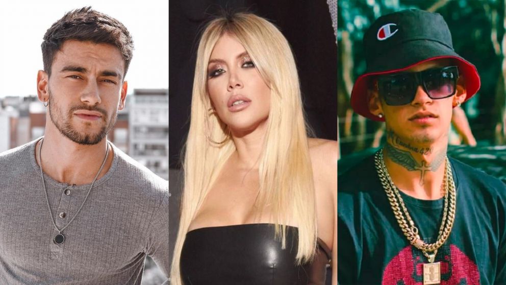 Alejada de L-Gante, Wanda Nara coqueteó con otro cantante.