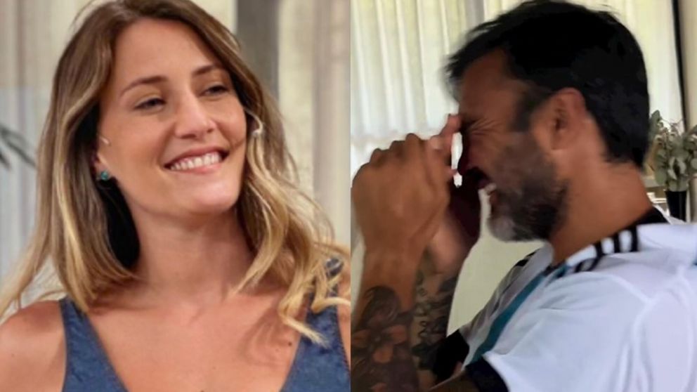 Mica Viciconte no pudo aguantar la risa por el llanto de Cubero