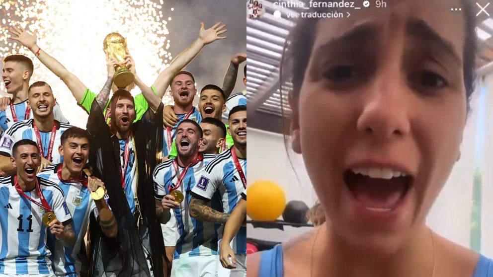 Cinthia Fern�ndez indignada.