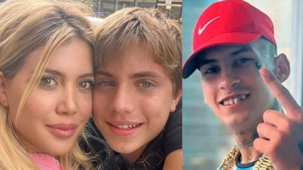 Valentino López, el hijo de Wanda Nara, se mostró cerca de L-Gante.