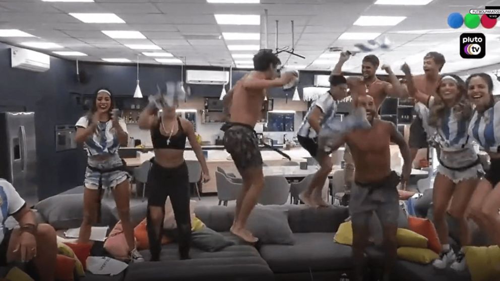 Mundial Qatar 2022: el alocado festejo en "Gran Hermano" por el pase a la final de Argentina.