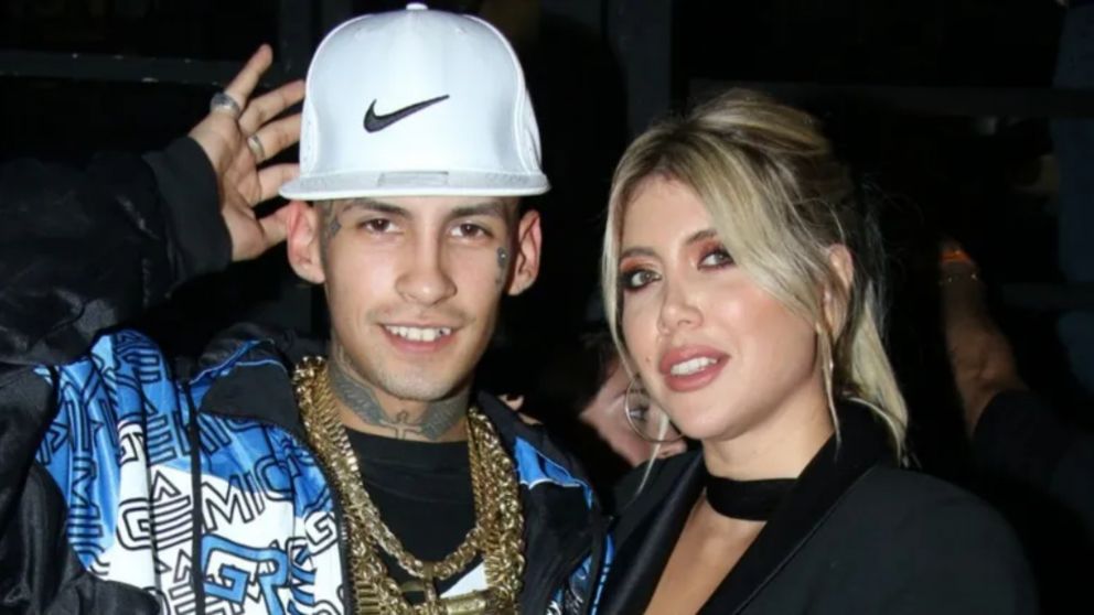 L-Gante y Wanda Nara cada vez más cómplices.