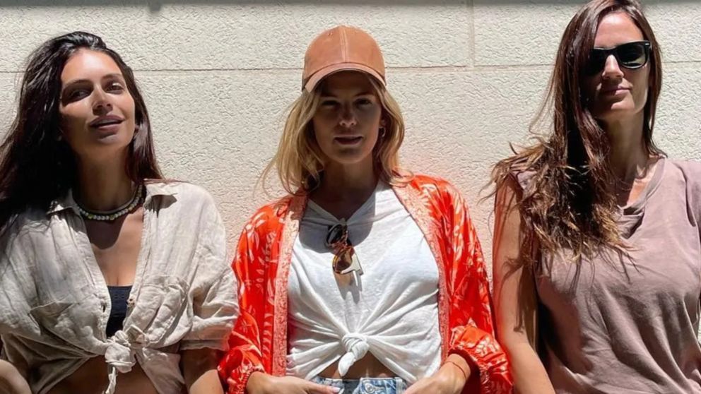 Zaira, Mery y Paula, en momentos felices.