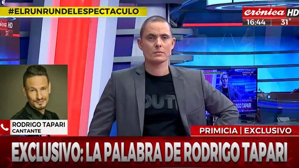 Rodrigo Tapari vivió una pesadilla: su sobrino de cinco años desapareció por varias horas.