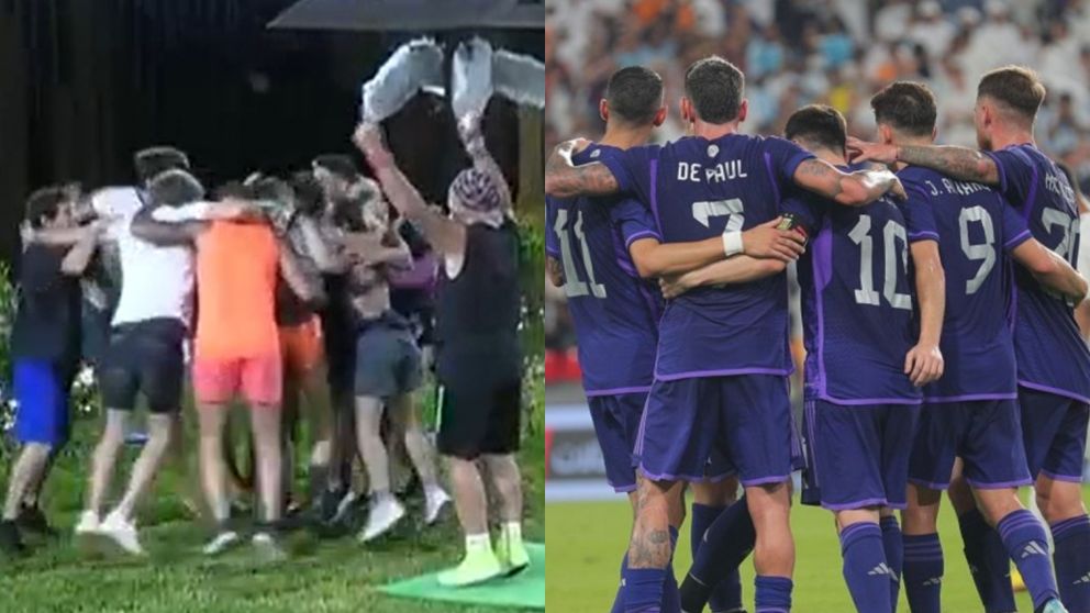 "Gran Hermano": el festejo de los participantes por ver el debut de la Selección Argentina en el Mundial de Qatar 2022.