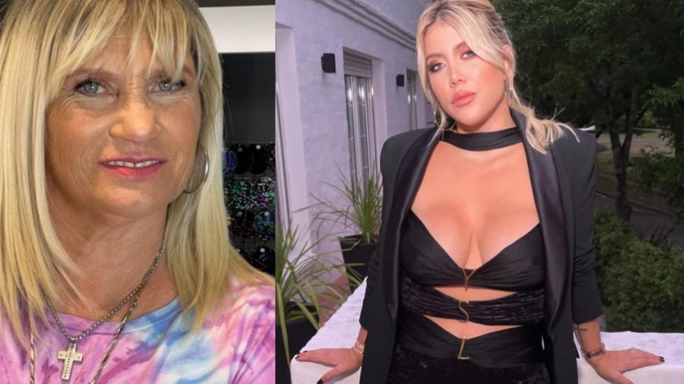 La mam� de L-Gante visit� el local de Wanda Nara.