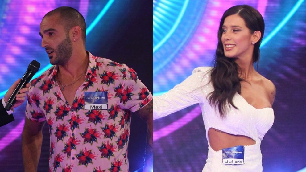 Maxi "El cordobés" y Juliana, muy mimosos en la casa de "Gran Hermano 2022".