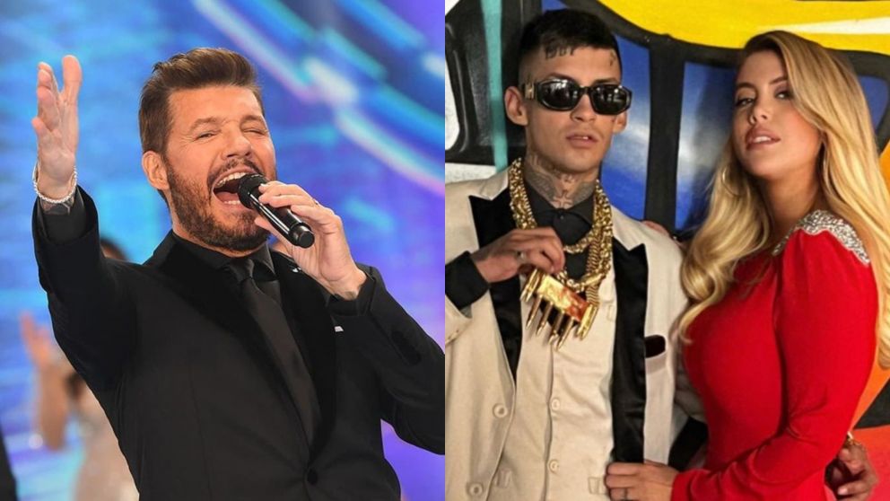 Wanda Nara y L-Gante, muy cerca en la fiesta de Marcelo Tinelli.